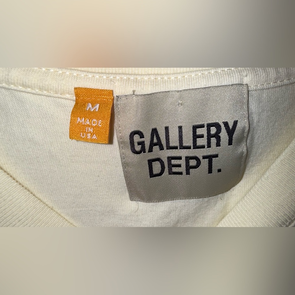 Gallery Dept Cream Short Sleeve Tee - Picture 3 of 3